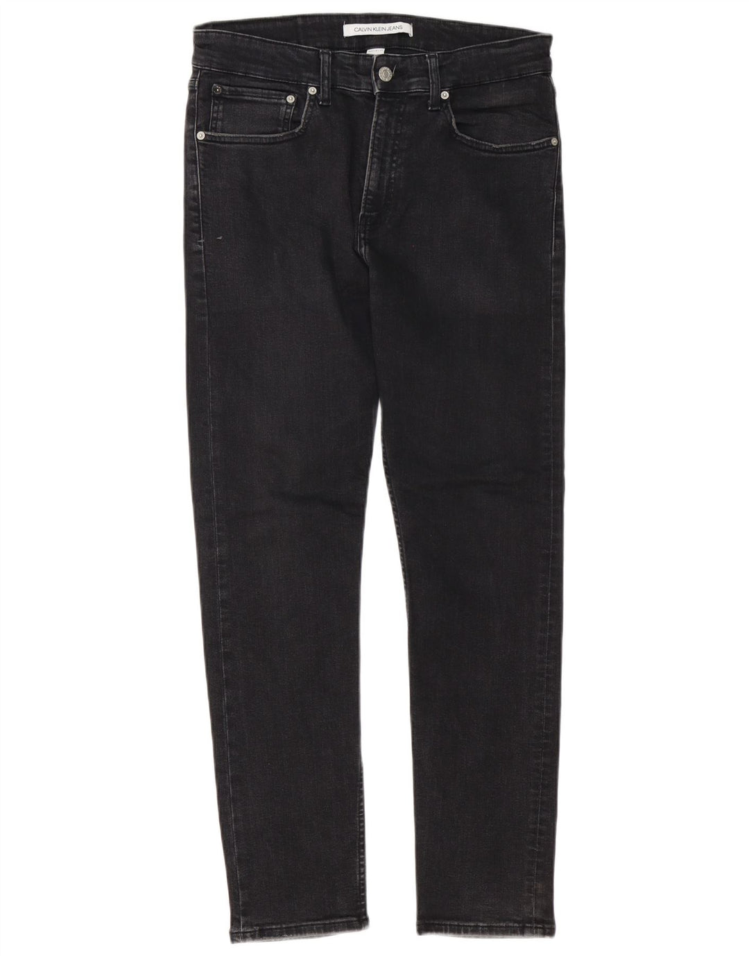 Blugi slim pentru bărbați Calvin Klein W32 L30 bumbac negru