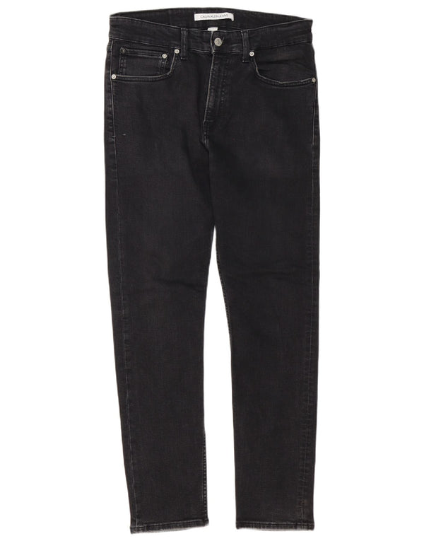 Blugi slim pentru bărbați Calvin Klein W32 L30 bumbac negru