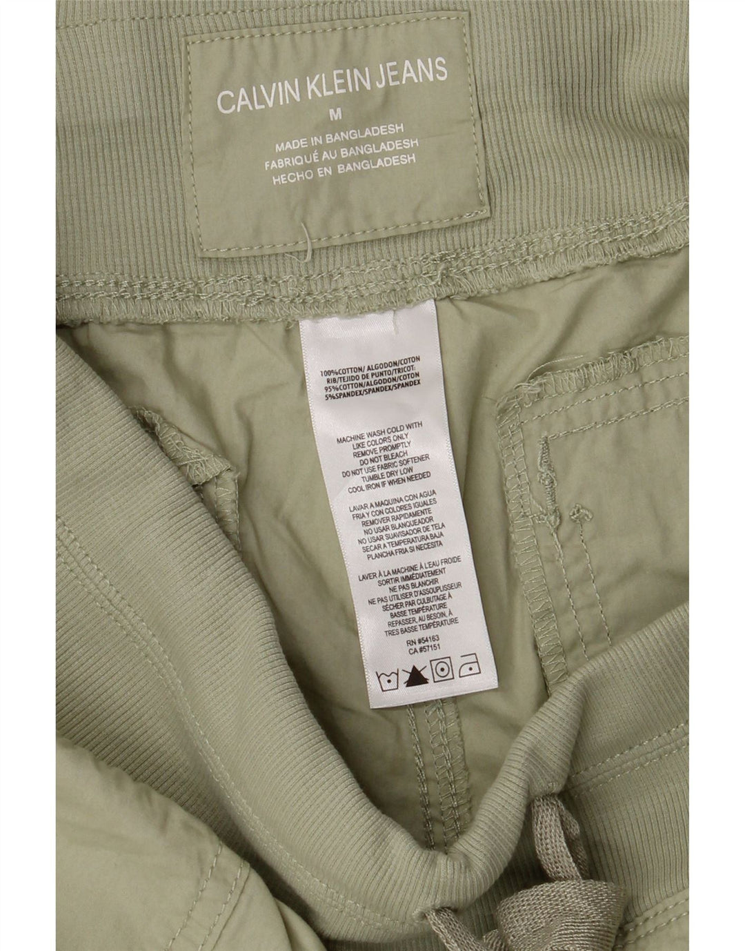 Pantaloni scurți chino Calvin Klein pentru femei, bumbac kaki W30 mediu