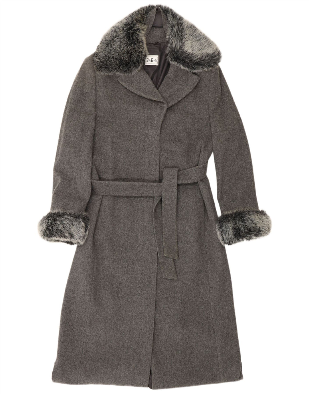 BETTY BARCLAY Palton pentru femei UK 16 mare, gri, lână nouă