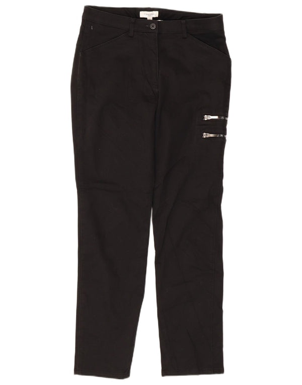 CALVIN KLEIN Pantaloni cargo subțiri pentru femei US 9 Medium W28 L26 Bumbac negru