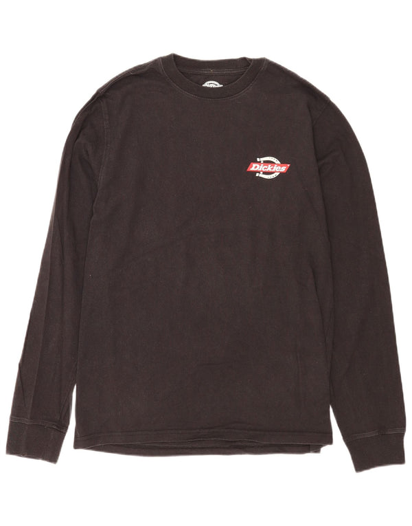 Dickies Top grafic pentru bărbați cu mânecă lungă, bumbac negru mic