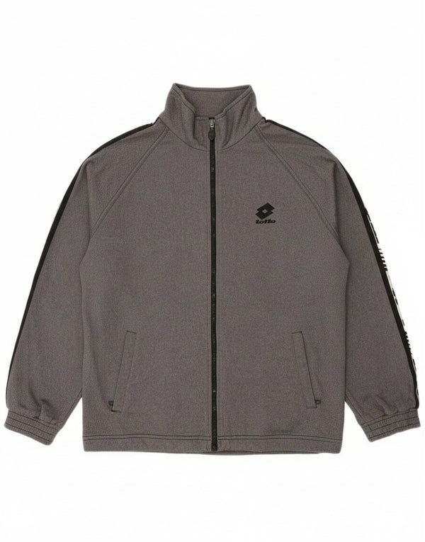 Jachetă de trening grafică pentru bărbați Lotto UK 38/40 Medium Gri Colorblock