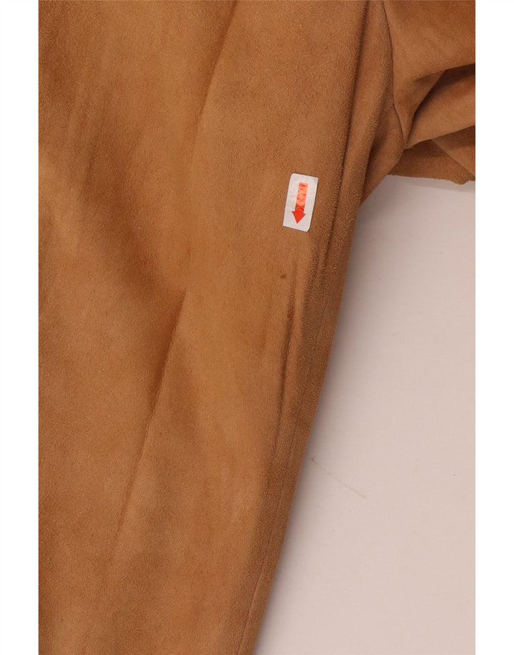 VINTAGE Womens 3 Button 3/4 Sleeve Blazer Jacket UK 12 Medium Beige