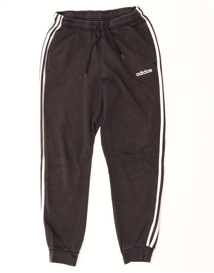 Pantaloni de trening Adidas pentru bărbați Joggeri, bumbac mediu negru