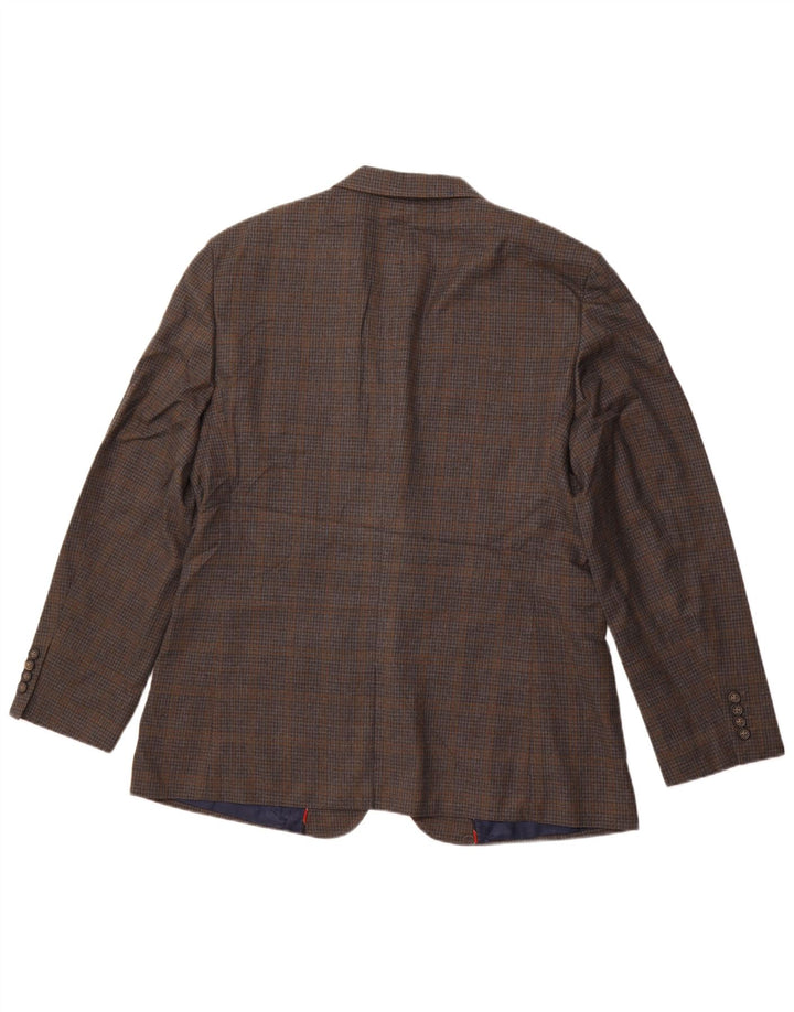 Jachetă IZOD pentru bărbați, cu 2 nasturi, UK 42 XL, poliester cu carouri gri