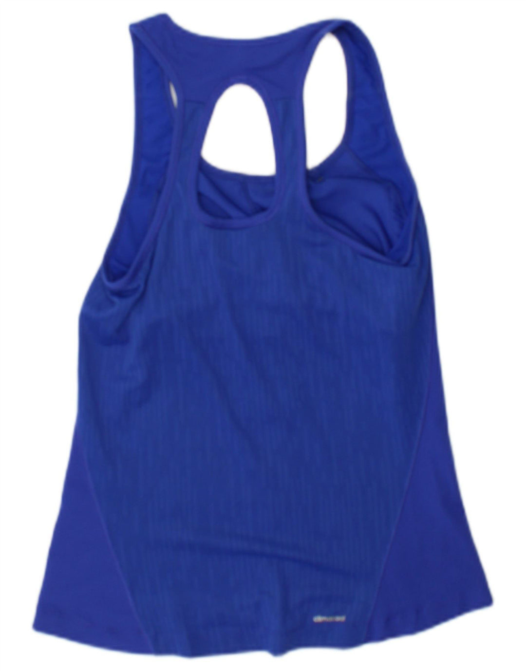 Vest Top Climacool pentru femei Adidas UK 8 Small Blue Colorblock Nylon