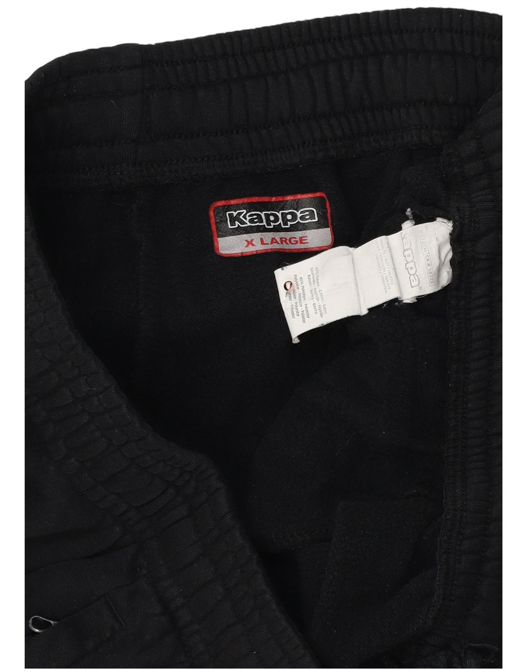KAPPA Pantaloni de trening grafic pentru bărbați Pantaloni de jogging XL Bumbac negru