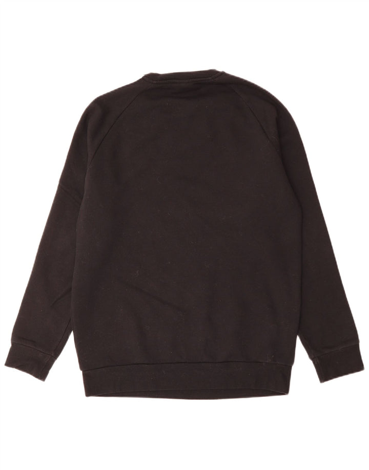 Pulover supradimensionat pentru femei ADIDAS UK 0/2 XS bumbac negru