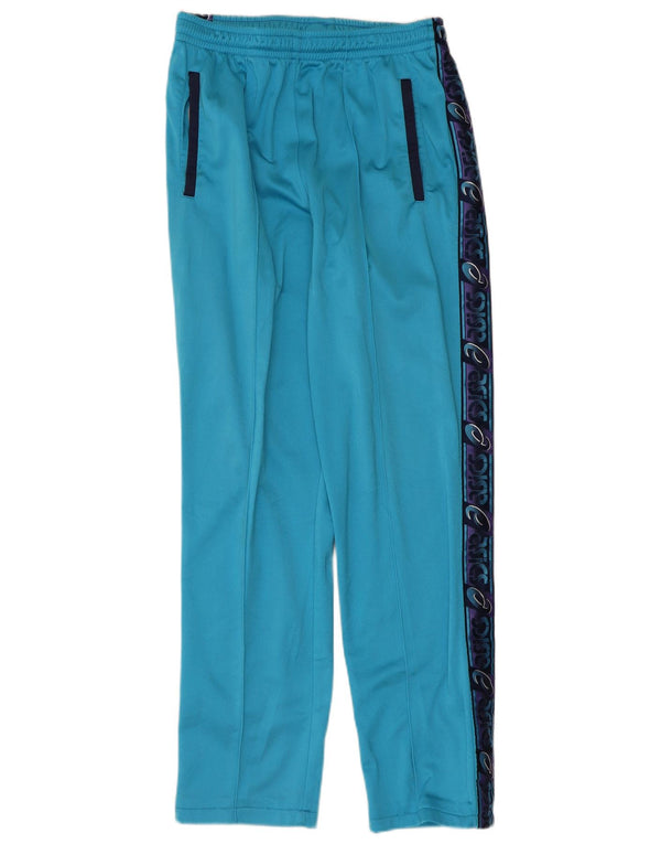 Pantaloni de trening grafic Asics pentru bărbați, albastru mediu, bloc de culoare