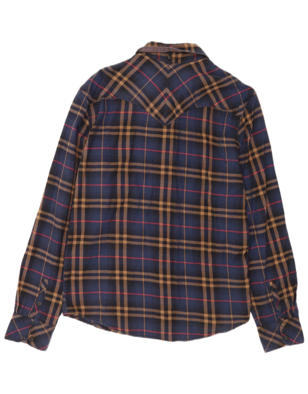 Cămașă de flanel pentru bărbați Levi's, cu ajustare standard, din bumbac cu carouri, albastru bleumarin mediu