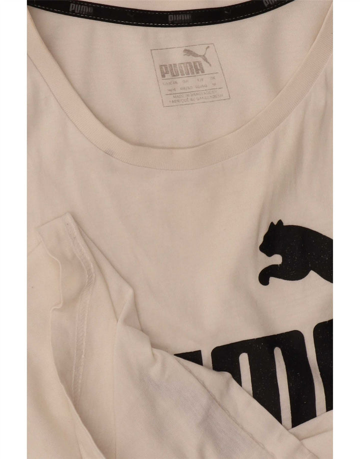 Tricou grafic Puma pentru bărbați Top Mediu Alb