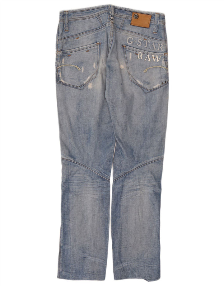 Blugi Distressed drepte pentru femei G-Star W30 L29 albastru