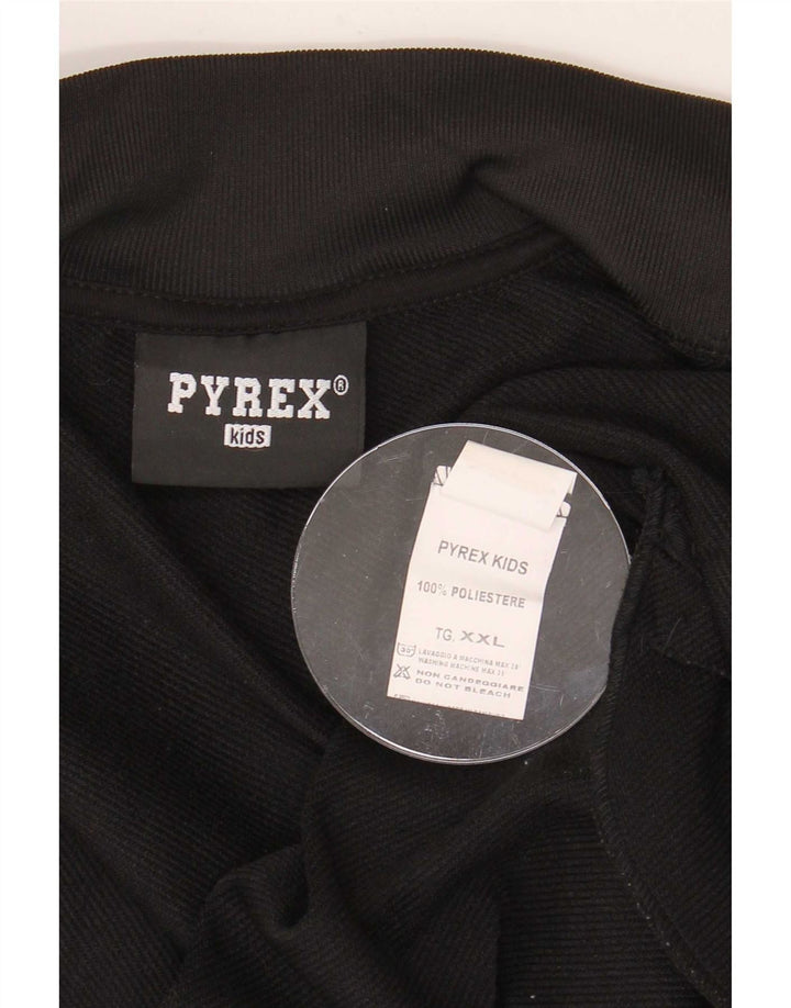 Pyrex Boys Graphic Trening Top Jacket 13-14 ani 2XL poliester negru
