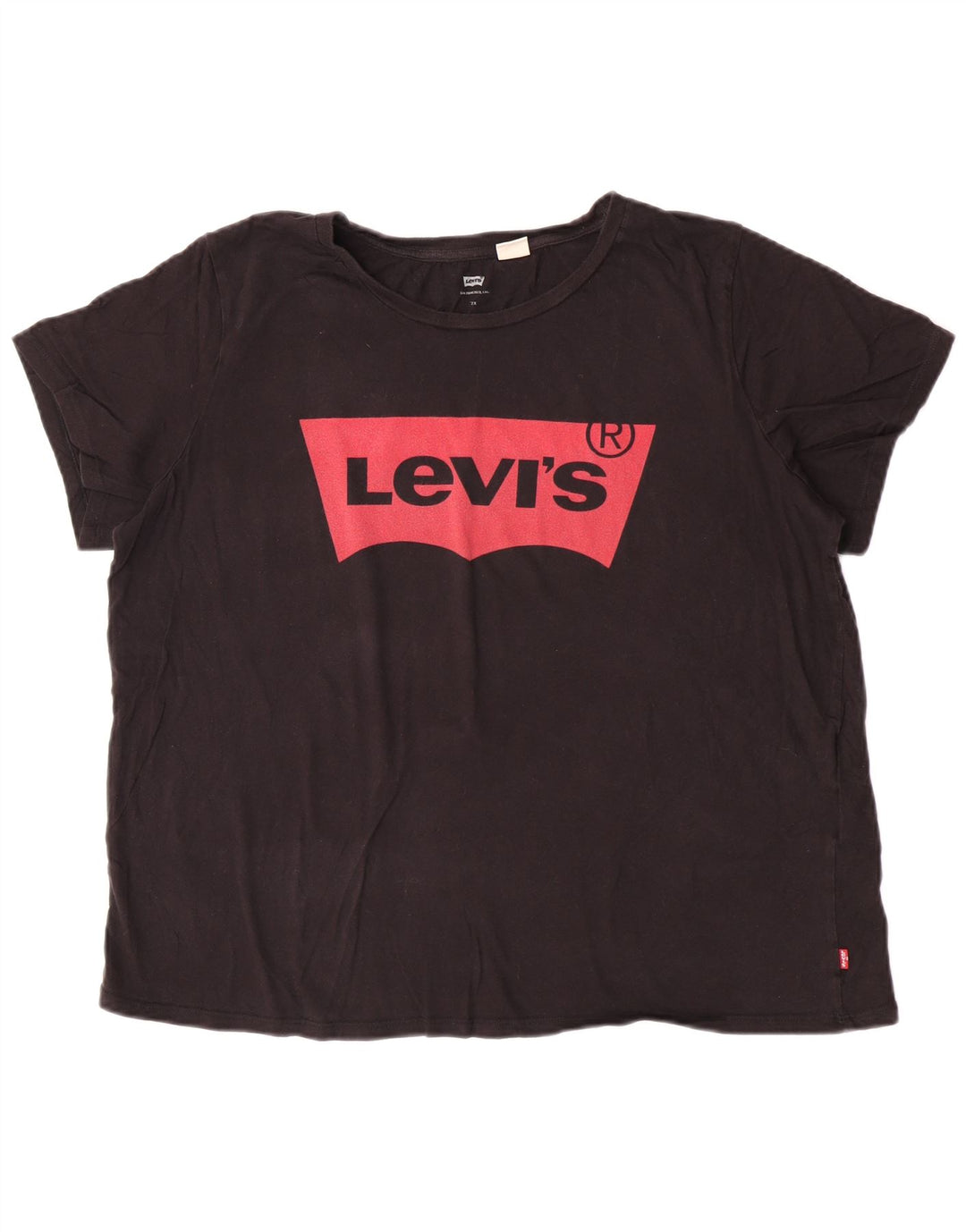 Tricou cu grafic Levi's pentru femei Top UK 22 2XL Bumbac negru