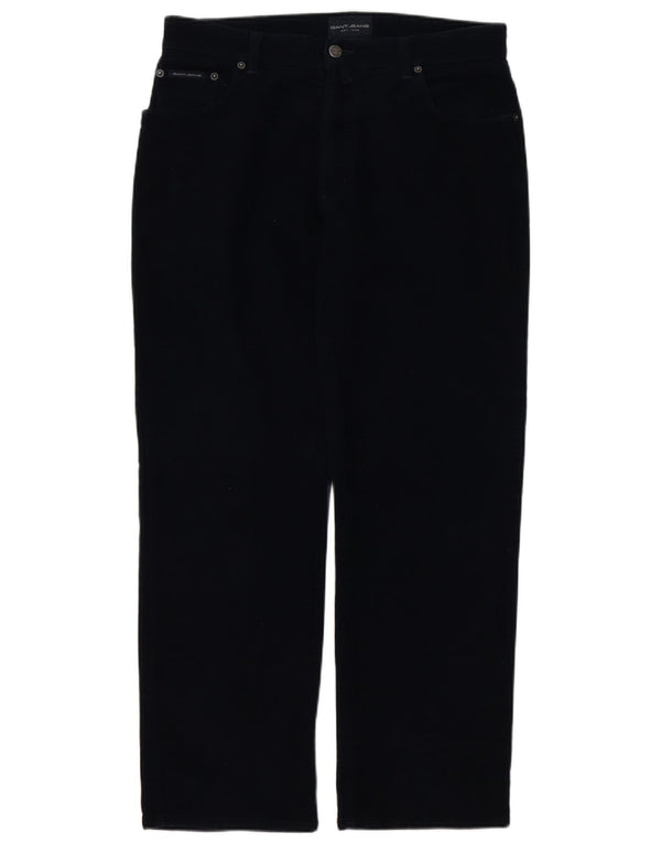 Gant Pantaloni drepti obișnuiți pentru bărbați L34 L30 Bumbac bleumarin