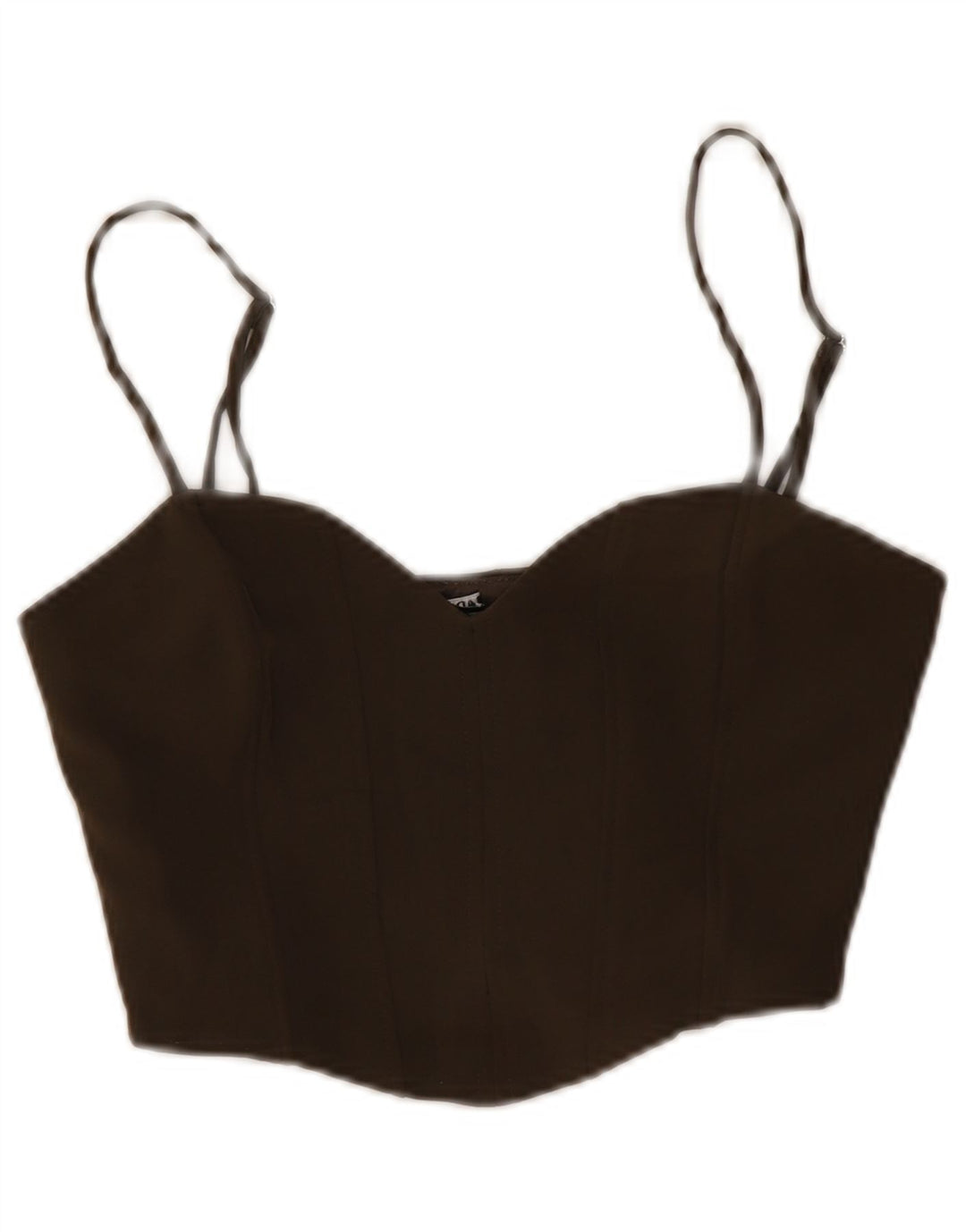 Top Crop pentru femei Zara UK 12 Maro Mediu