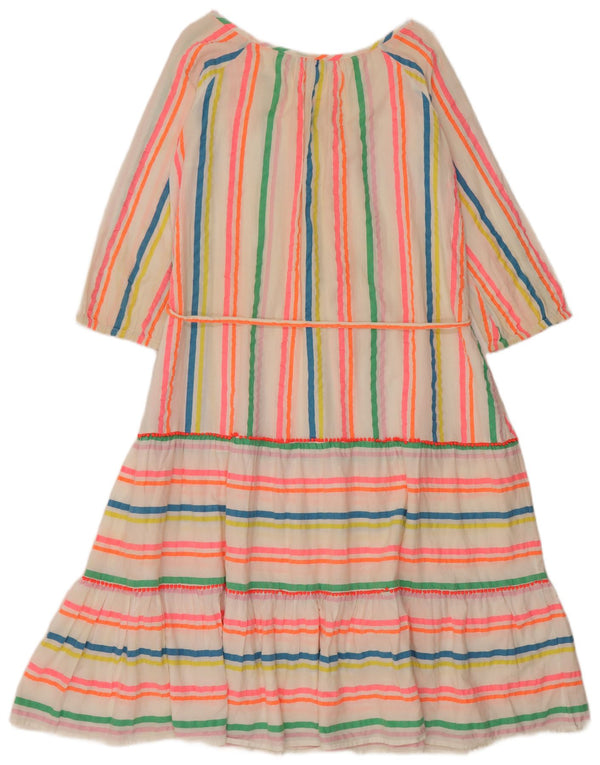 Rochie Boden pentru femei cu mâneci 3/4 în linie A UK 14, bumbac cu dungi roz mediu