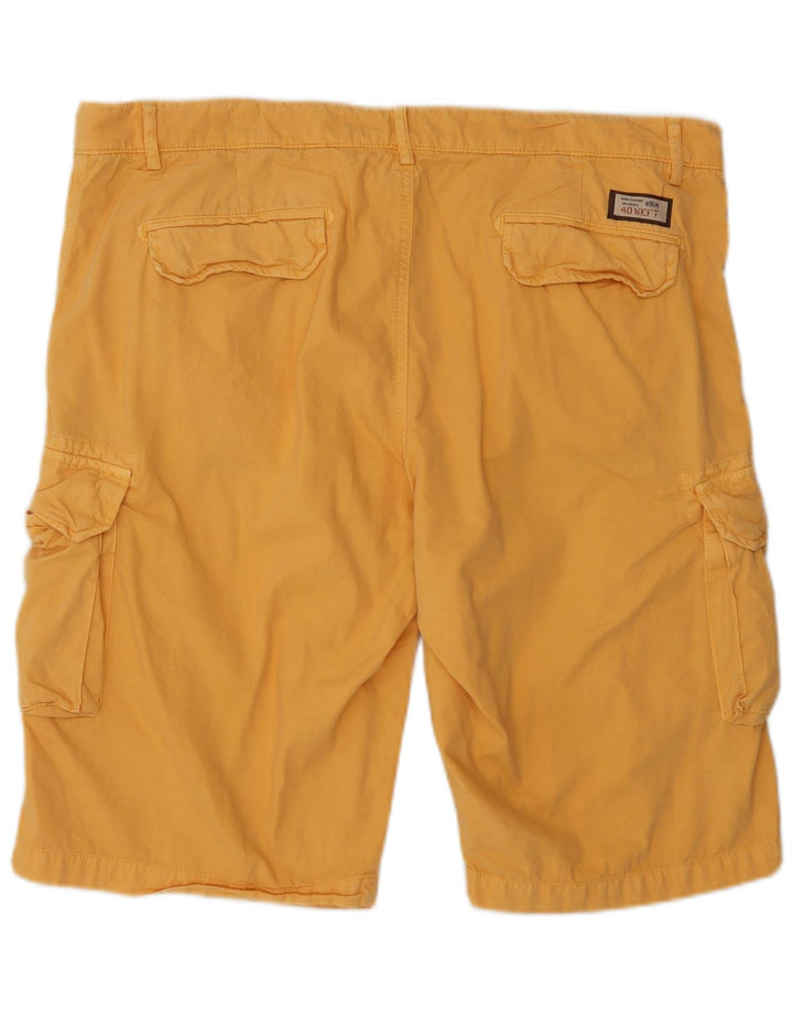 40Weft Pantaloni scurți cargo pentru bărbați IT 56 3XL W40 Bumbac galben