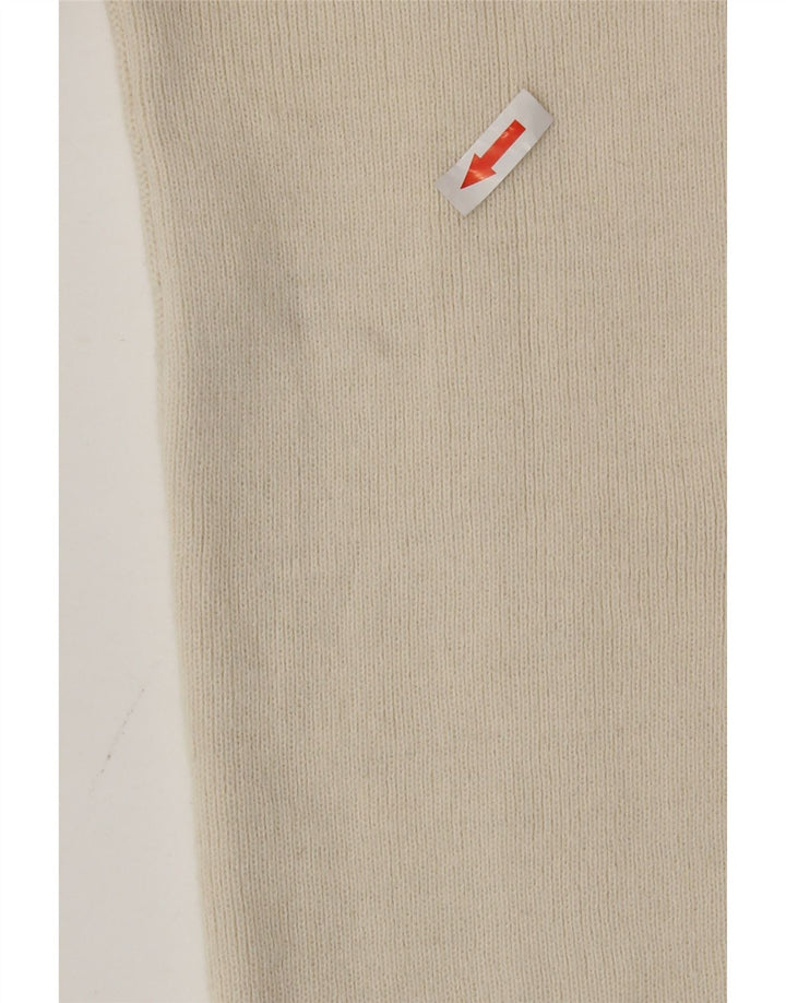 Pulover cardigan vintage pentru femei UK 12 Medium Off White
