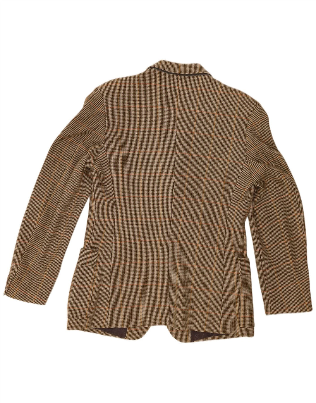 Jachetă vintage pentru bărbați, cu 3 nasturi, UK 38 Medium Kaki Check