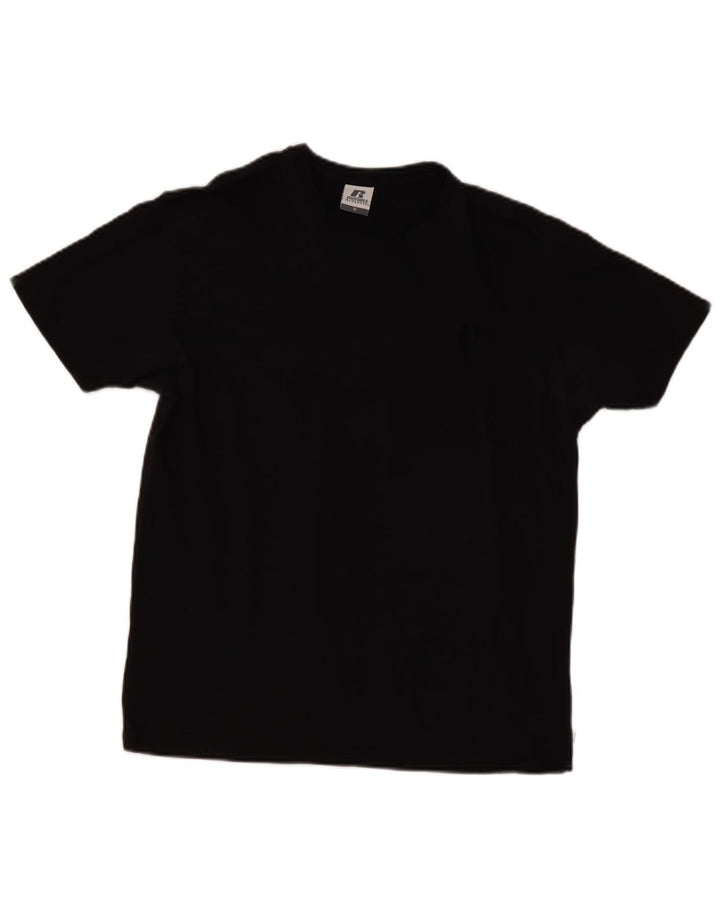 Tricou Russell Athletic pentru bărbați, bumbac mediu negru