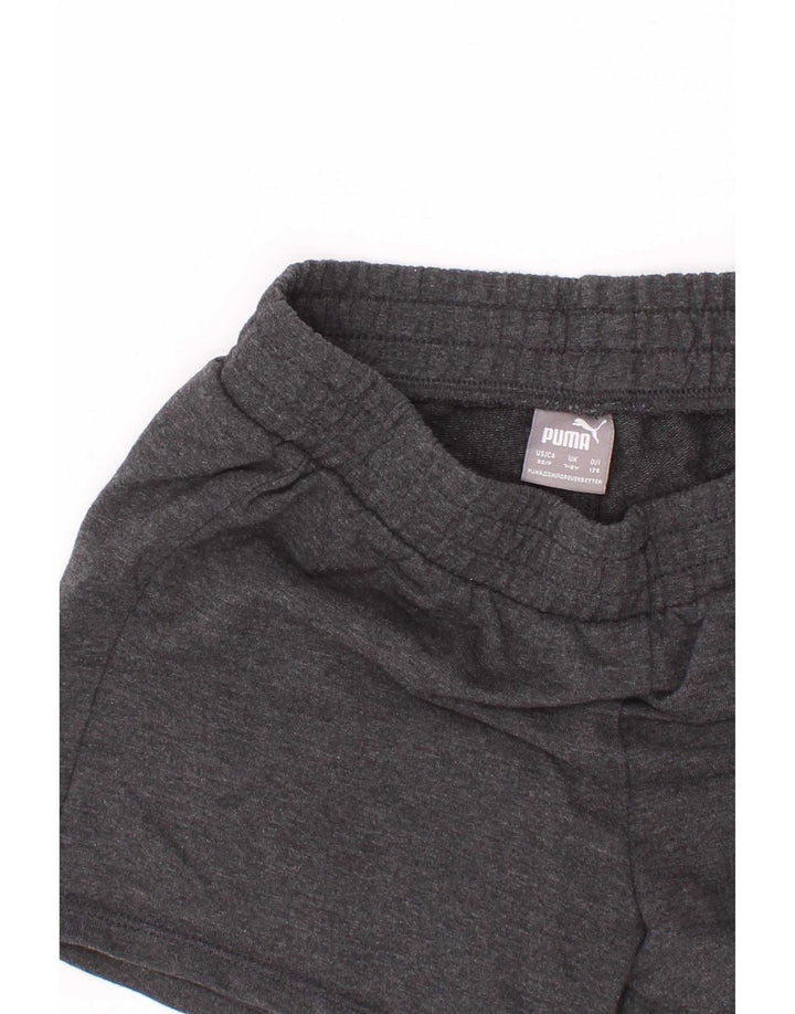 Pantaloni scurți sport grafic Puma pentru băieți 7-8 ani gri