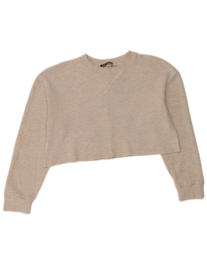 Pulover supradimensionat pentru femei Zara UK 10 Mic Gri