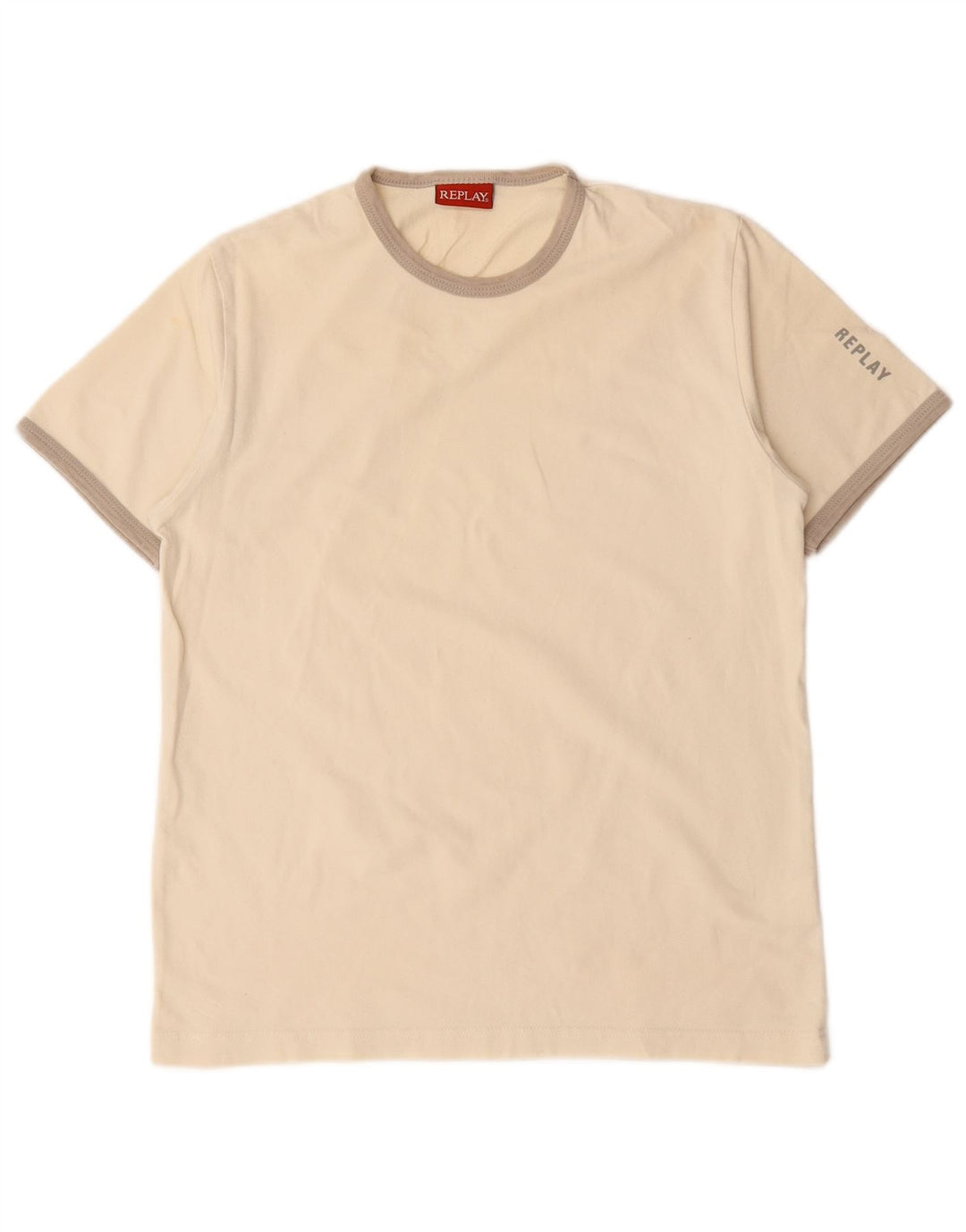Replay Tricou pentru femei Top UK 12 Medium Off White