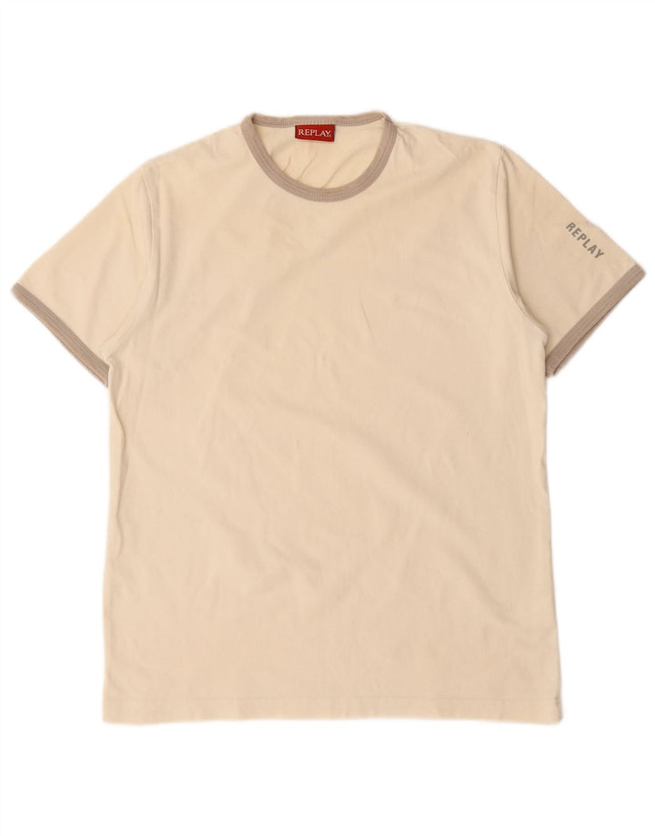 Replay Tricou pentru femei Top UK 12 Medium Off White