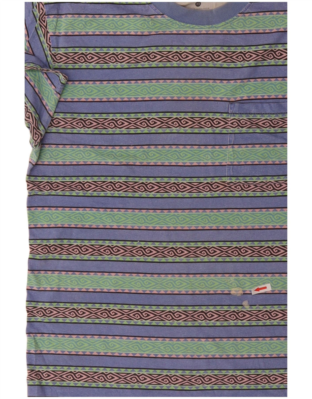 Tricou RIP CURL pentru bărbați, cu croială relaxată, XS, bumbac geometric multicolor
