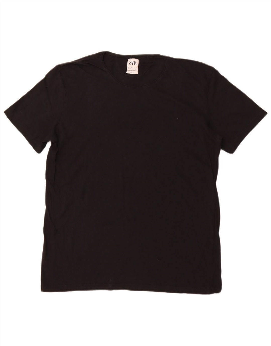 Tricou Zara pentru femei Easy Fit Top UK 14 Large Negru