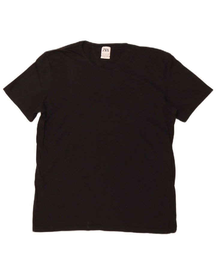 Tricou Zara pentru femei Easy Fit Top UK 14 Large Negru