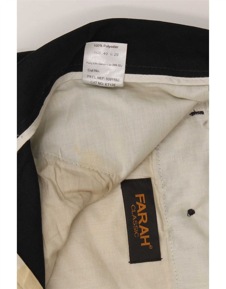 Pantaloni casual drepti Farah Bărbați L40 L29 Poliester bleumarin