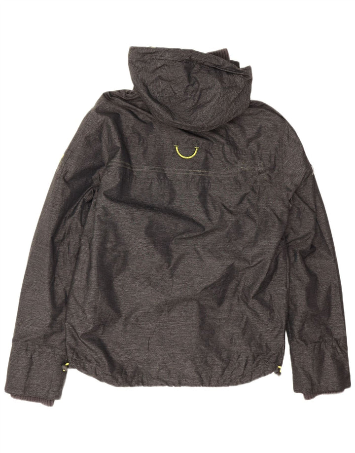 Jachetă Windattacker pentru bărbați Superdry Windattacker cu glugă, UK 40, mare, nailon gri