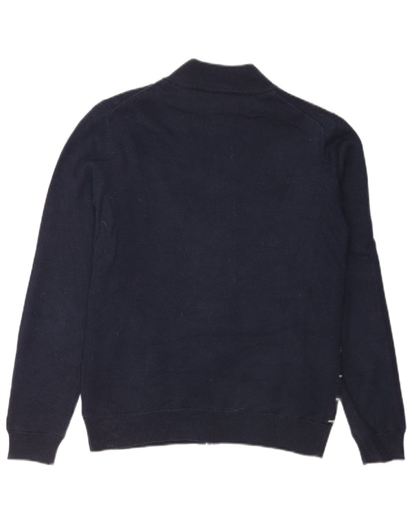 Pulover cardigan Calvin Klein pentru femei UK 12 Medium bleumarin cu dungi