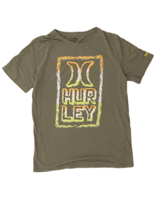 Tricou grafic Hurley Boys Top 13-14 ani XL Kaki