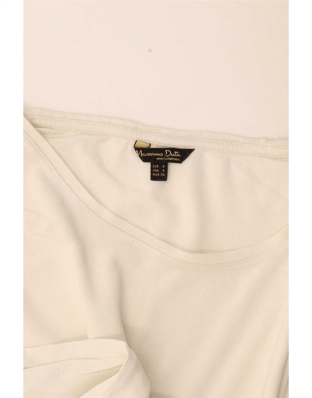 Tricou Massimo Dutti pentru femei Top UK 10 Small Off White