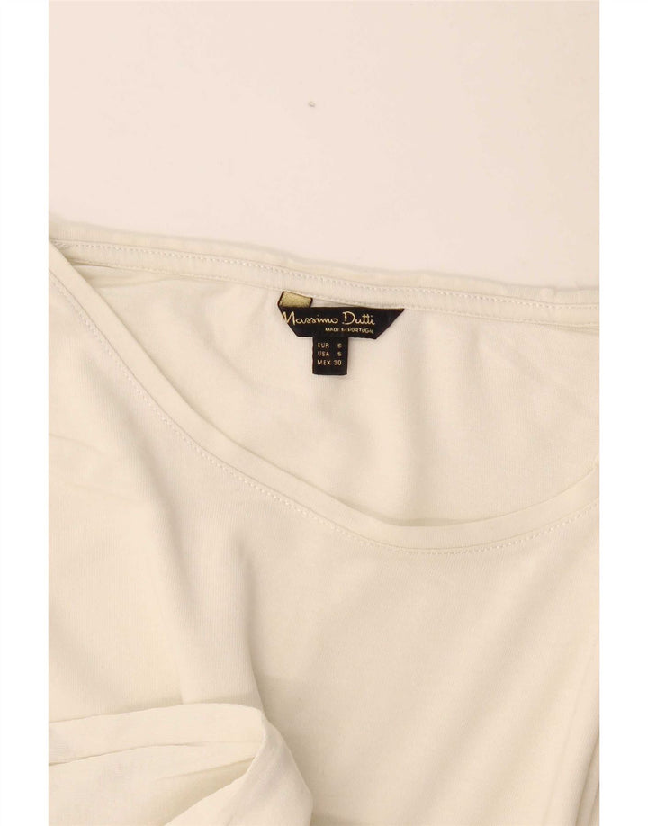 Tricou Massimo Dutti pentru femei Top UK 10 Small Off White