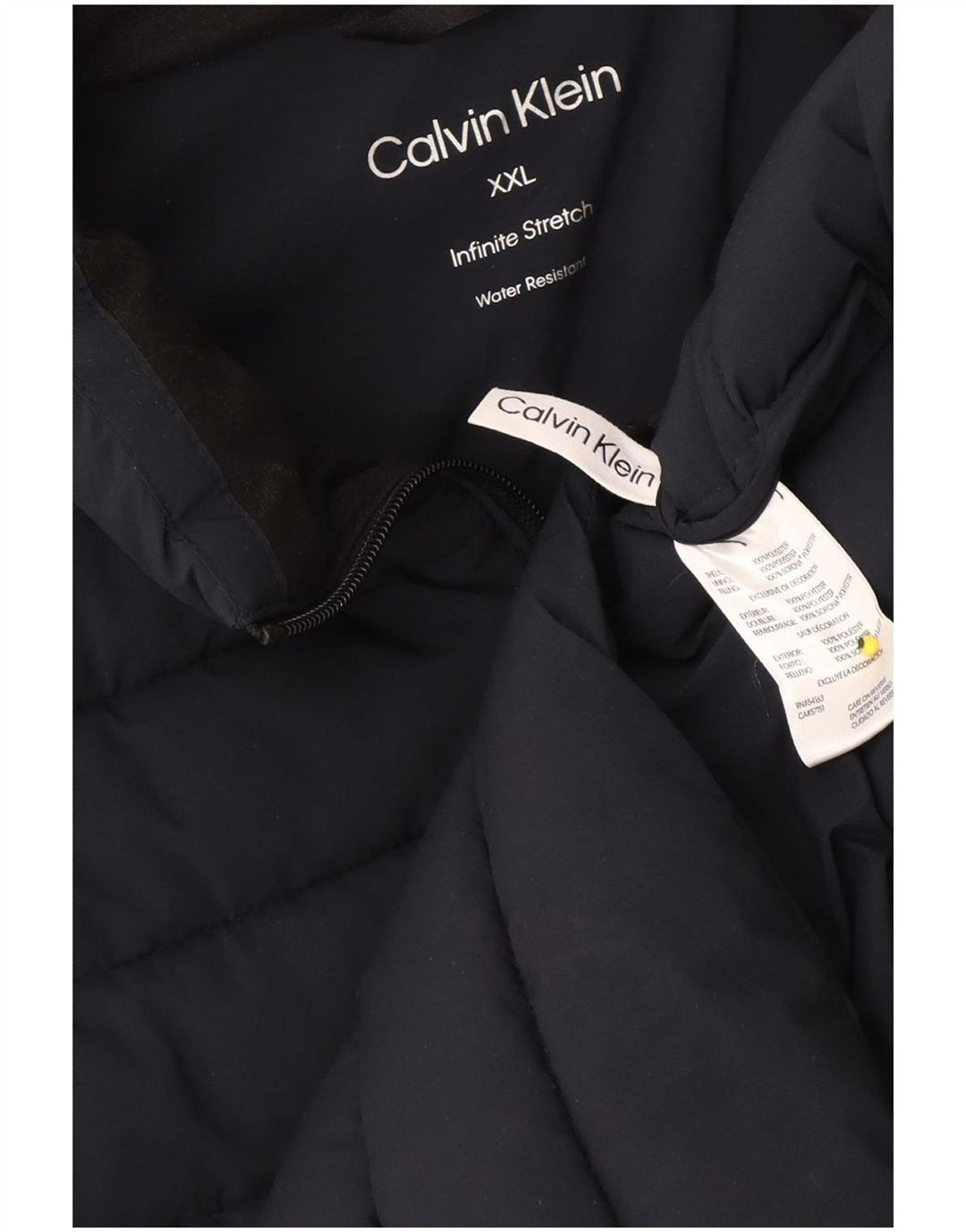 Gilet căptușit pentru bărbați Calvin Klein UK 44 2XL poliester bleumarin