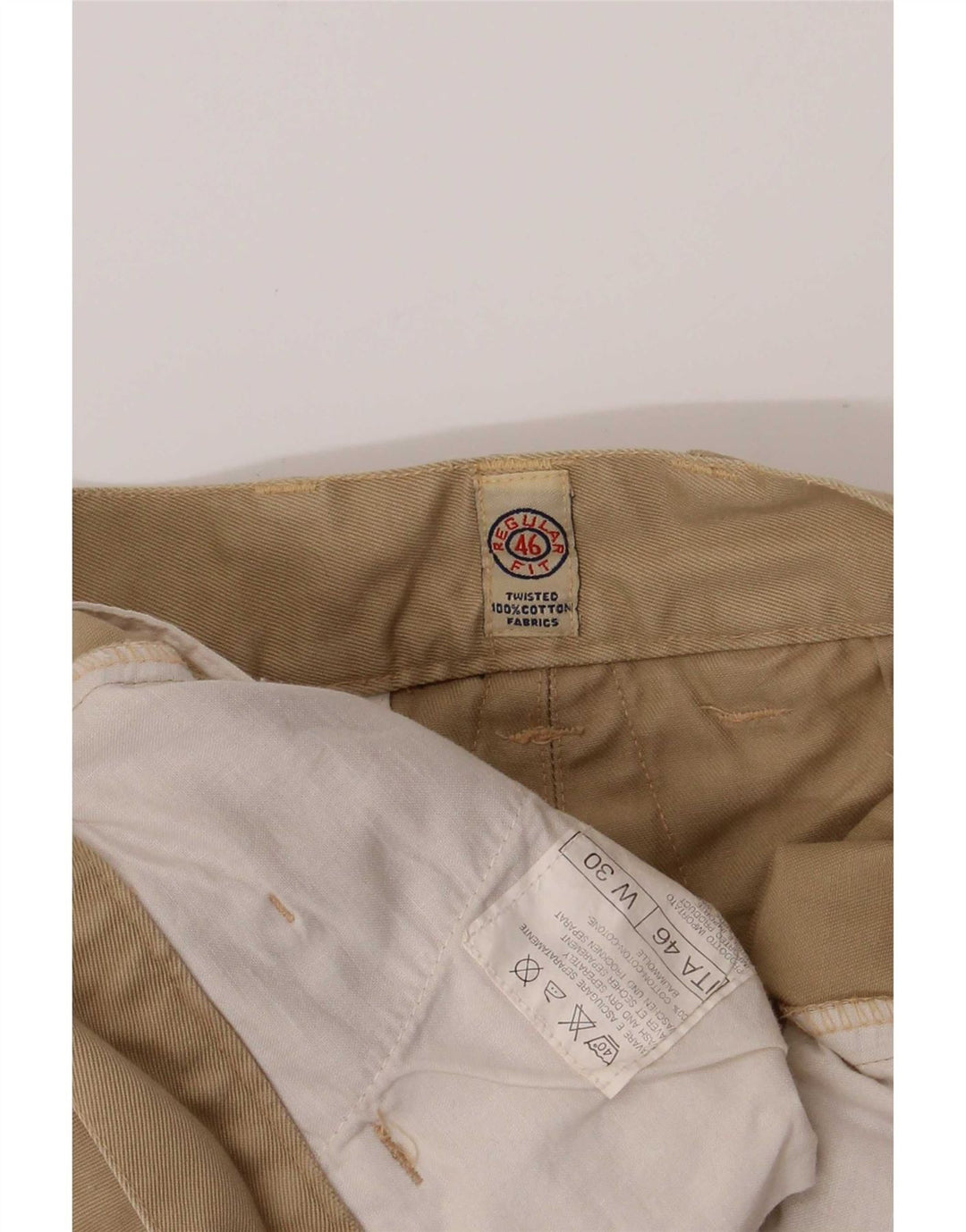 Pantaloni scurți vintage pentru bărbați, tip cargo, W30, bumbac mediu kaki
