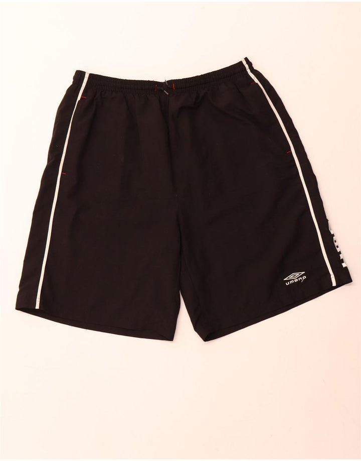 Pantaloni scurți sport grafic Umbro pentru bărbați 2XL poliester negru