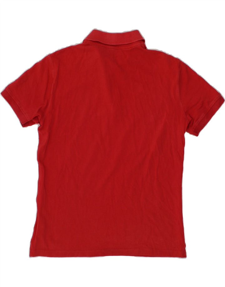 TRUSSARDI Mens Polo Shirt Large Red Cotton Vintage Trussardi and Second-Hand Trussardi from Messina Hembry 