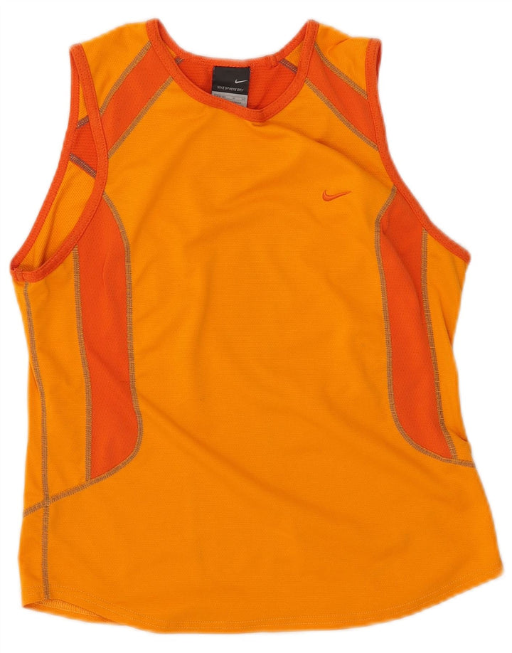 Vest Vest Top Femei Nike US 8/10 Medium Orange Colorblock Poliester