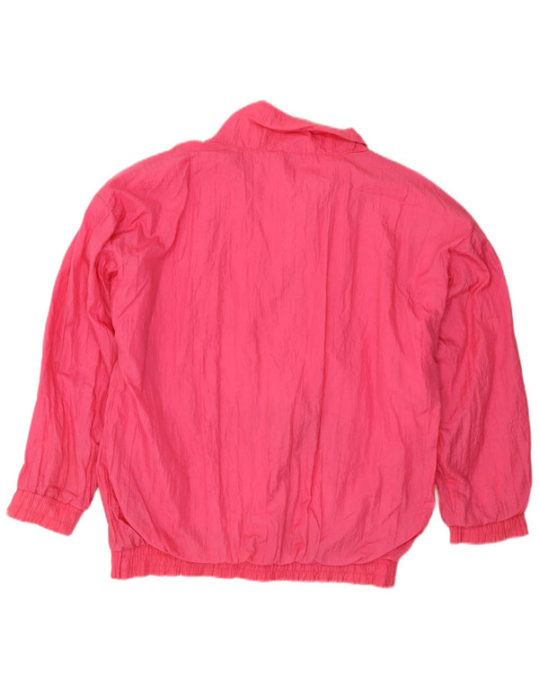 Jachetă Anorak Vintage pentru bărbați Marea Britanie 42/44, mare, roz din nailon