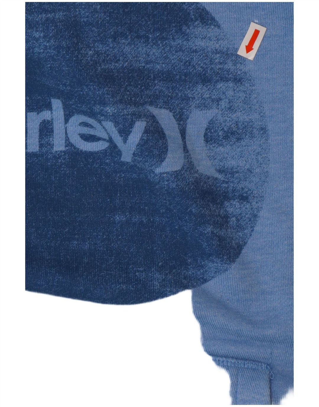 HURLEY Pulover cu glugă grafic pentru femei UK 14 Medium Blue