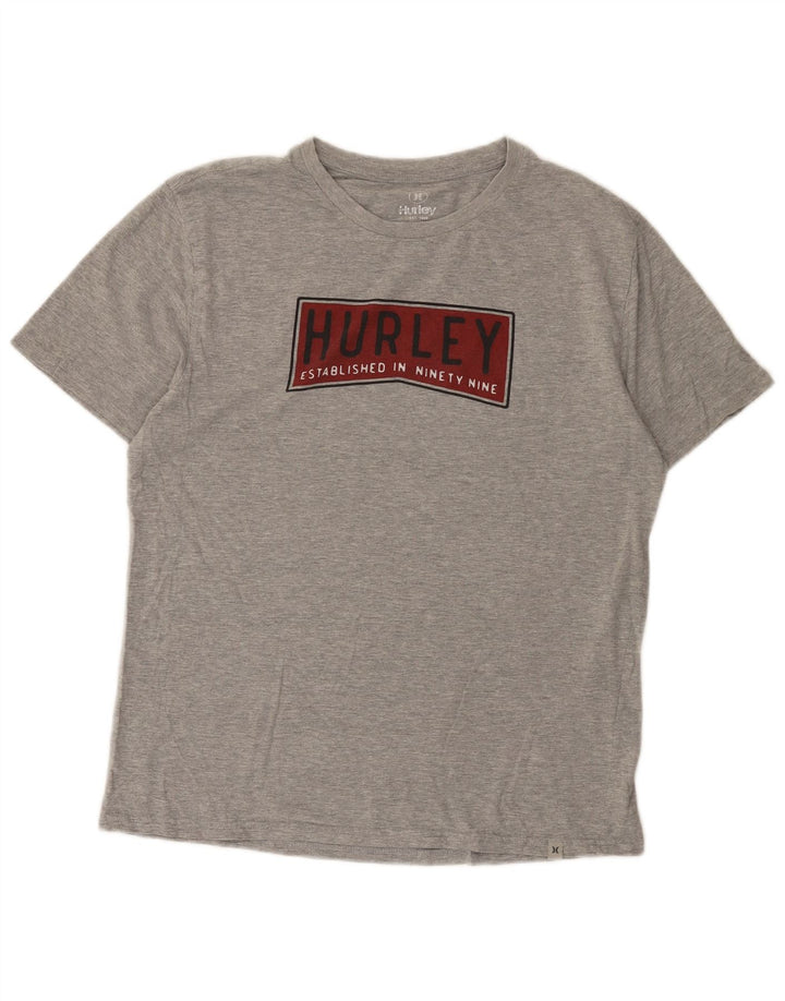 Tricou grafic pentru bărbați Hurley Top Medium Gri Pete