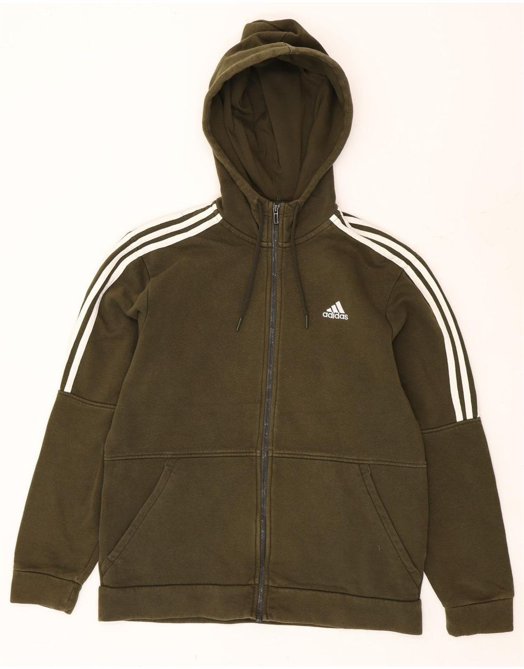 Pulover Adidas pentru bărbați, bumbac kaki mediu