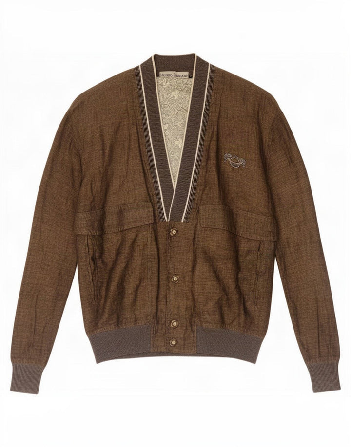 Umberto Bilancioni Jachetă Bomber Bărbați IT 48 Medium Khaki Linen