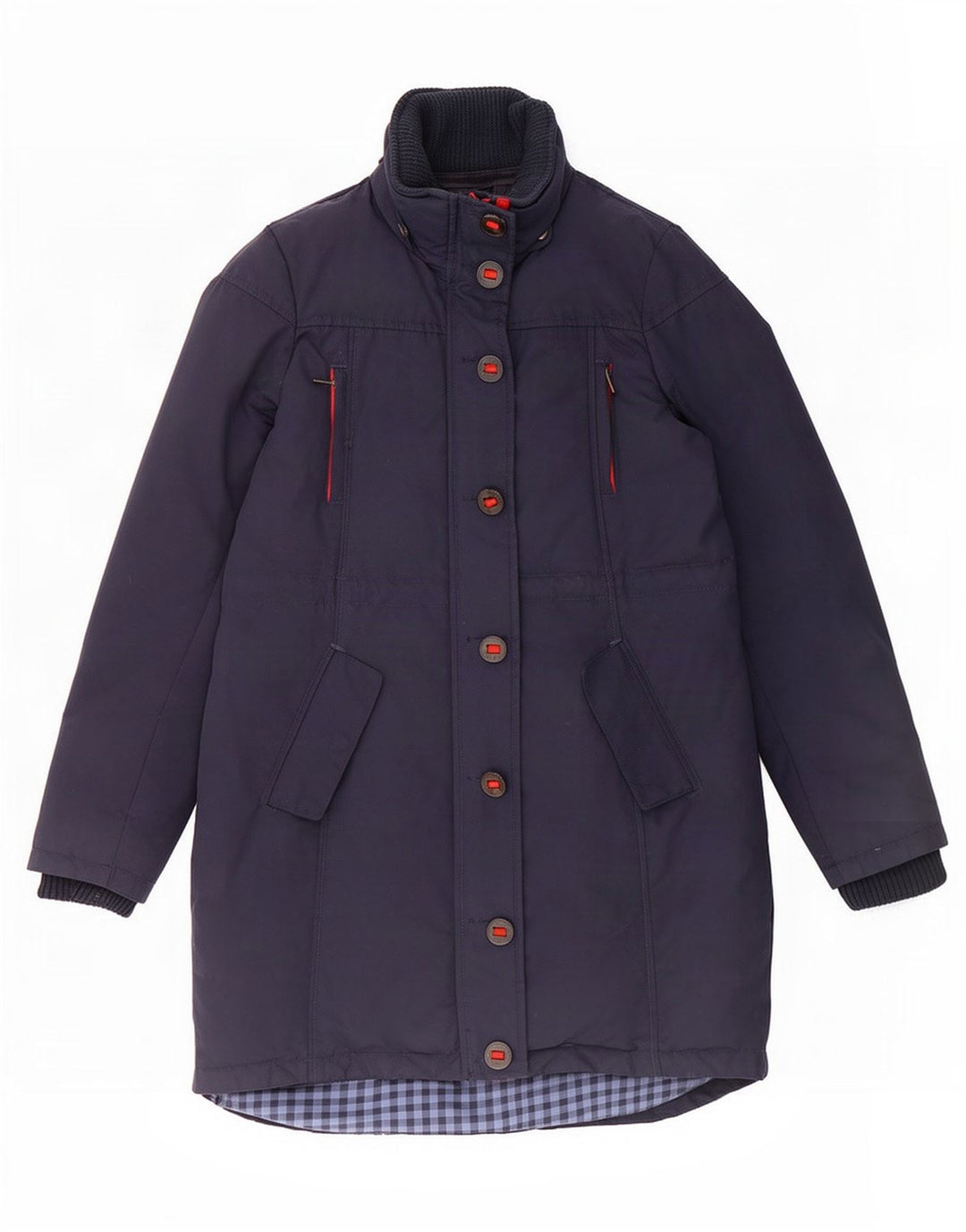 Palton căptușit pentru femei Fat Face UK 10 Small Navy Blue Marine